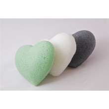 Étiquette privée Heart Shape Konjac Sponge